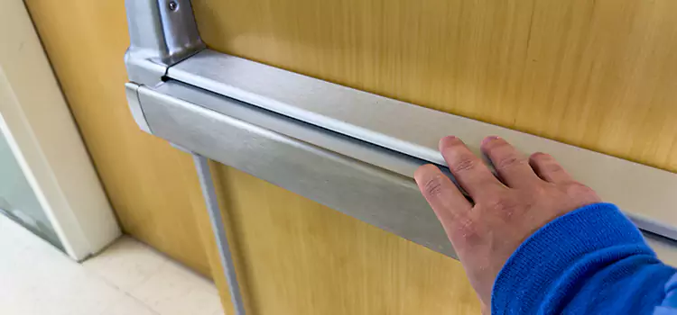 Installing a Push Bar on a Door Palm Springs